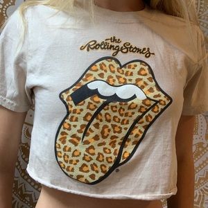 The Rolling Stones crop top